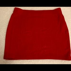 Red Forever 21 mini skirt